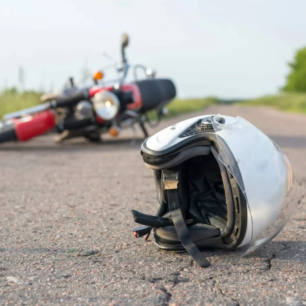 motor cycle accident cause hip fracture